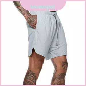 Quần short thể dục thể hình nam sành điệu Quần short thể thao chạy bộ có thiết kế
