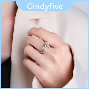 Nhẫn Zirconia Xoay Thời Trang Với Thiết Kế Chuồn Chuồn Cho Nữ Trang Sức Thời Trang