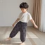 Trẻ Em Mùa Hè Nguyên Chất Cotton Thoáng Khí Bé Trai Chống Muỗi Quần Mỏng Quần Dài Nữ Thoáng K