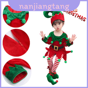 Trang phục Cosplay Giáng sinh tuyệt vời cho bé trai Elf bé gái kèm giày