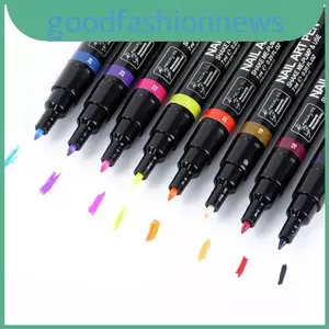 Phải có 16 màu Nail Art Pen Công cụ thiết kế vẽ tranh để làm móng tay sáng tạo và vui nhộn