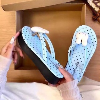 Playful, Cute, Energetic And Age-reducing Girls Heart Bunny Plywood Slippers For Womens Summer