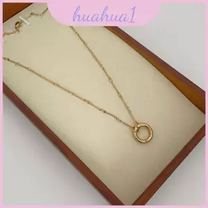 Trang sức bằng thép không gỉ hình học với bùa đá quý để mặc hàng ngày