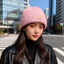 Mũ dệt kim mùa thu đông Unisex Mũ chống gió ấm áp Acrylic thông thường