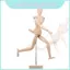 Nghệ sĩ bằng gỗ thanh lịch Mannequin Unisex Mô hình con người cho các dự án phác thảo và thiết kế