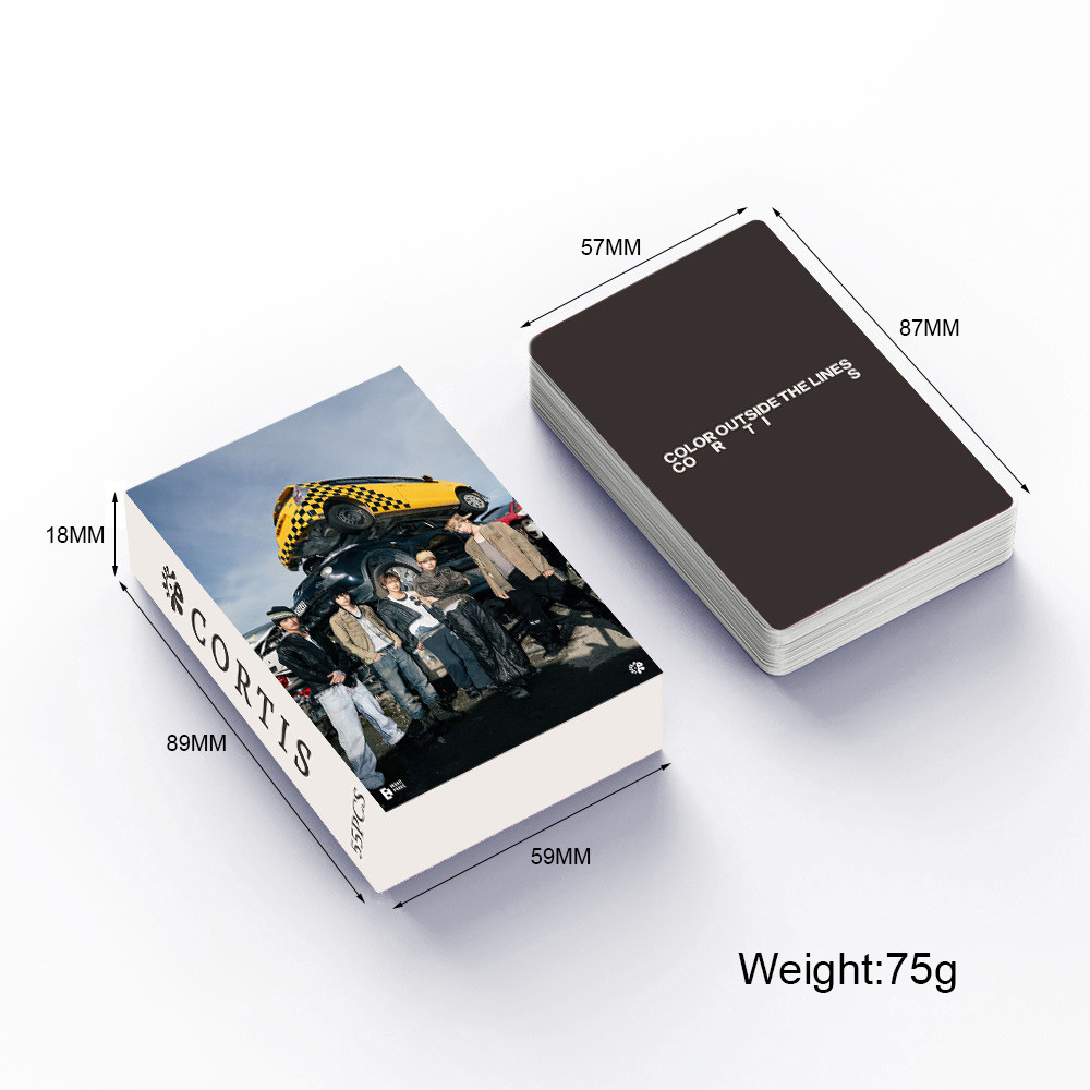 LINXX 55 Chiếc Màu Sắc CORTIS Bên Ngoài Dòng Album Lomo Cards Kpop Boy Group Idol Photocard Set Bộ Sưu Tập Quạt Hàng Hóa Lễ Hội Quà Tặng Sưu Tập Thẻ Ảnh