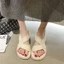 Sandals For Women Summer New Style Square Toe Thick Heel Open Toe Roman Shoes Fairy Style