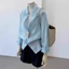 Premium Loose Slim Dài Tay Linen Kem Chống Nắng Thường Lười Áo Sơ Mi Mỏng Top Jacket Áo Sơ Mi