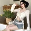 Hot girl xù áo chống nắng cardigan khăn choàng mỏng nữ phong cách xuân hè với váy dây và áo s