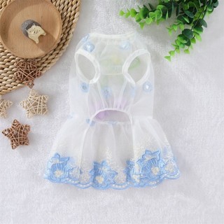 [Thú cưng dễ thương] Đầm gạc nhẹ thoáng khí cho mèo hoa ba chiều phổ thông 0,5-7,5kg