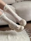 Giày cao gót nơ kiểu Pháp đẹp và thanh lịch dành cho nữ mới gót dày giày cao gót khí chất nhẹ