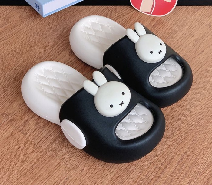 Dép Đế Dày Cho Nữ Mùa Hè Dễ Thương Miffy Thỏ Ngoài Trời Mặc Nhà Trong Nhà EVA Đế Mềm Xăng Đan Ch