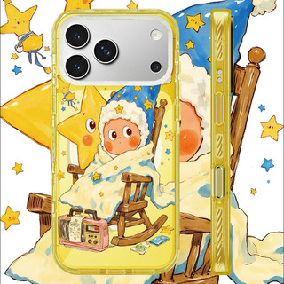 Ốp Sạc Từ Tính Không Dây Acrylic Màu Tương Thích Cho IPhone 14 PLUS 11 12 13 15 16 17 Pro Max Ốp Lưng Màu Vàng Dễ Thương TWINKLE TWINKLE Tranh Bìa Cứng Chống Sốc Ốp Lưng