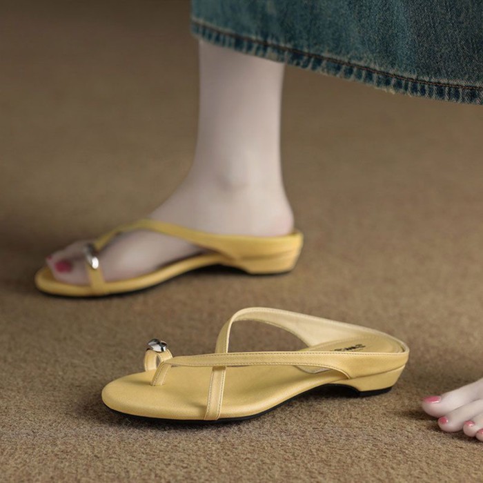 Dép xỏ ngón cho nữ Áo khoác ngoài mùa hè Dép sandal đẹp phong cách mới của Hàn Quốc cho mùa hè k