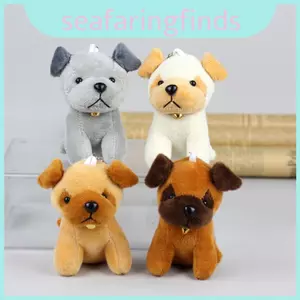 Mềm Ngắn Sang Trọng Husky Đồ Chơi Thực Tế Sói Chó Con Thú Nhồi Bông Búp Bê Móc Khóa