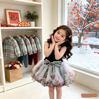 Váy nơ kẻ sọc cho bé gái, váy ngắn đa năng phù hợp mọi mùa, ngọt ngào, mát mẻ, thời trang và phong