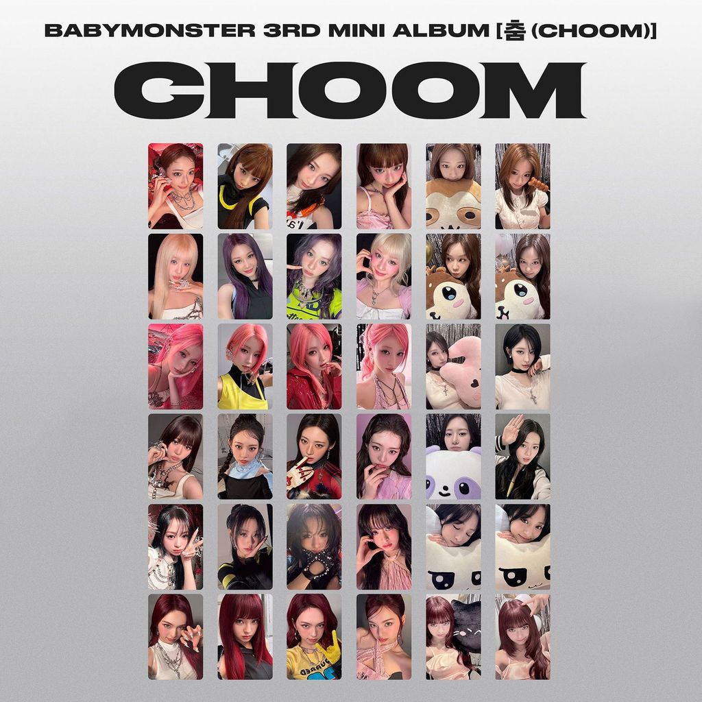 LINXX 6 CÁI CHOOM BABYMONSTER Photocard Kpop Girl Group Idol Photocard Set Bộ sưu tập quạt Hàng hóa Lễ hội Quà tặng Bộ sưu tập Thẻ ảnh