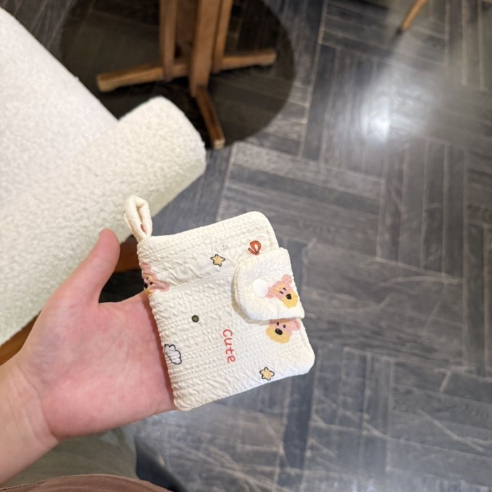 ngăn đựng thẻ nhiều tầng hình gấu dễ thương, tiền lẻ, thẻ ngân hàng dung lượng lớn, CMND, tai ngh