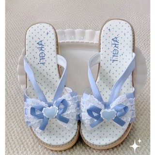 Giày lolita đế dày phong cách retro cải tiến guốc giày Nhật Bản cổ xưa dép đi chơi dép đi tro