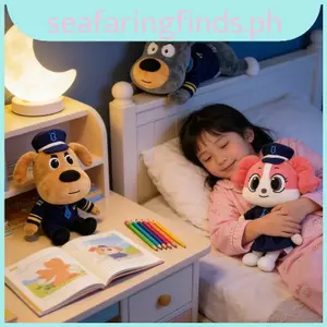 Đồ chơi nhồi bông cảnh sát trưởng Labrador - Động vật nhồi bông hình chó hoạt hình dễ thương dành cho trẻ em và người sưu tập