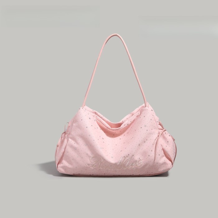 Túi tote canvas dung tích lớn phong cách lười biếng dành cho nữ mới đi làm túi xách đeo vai n