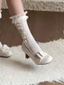 Giày cao gót nơ kiểu Pháp đẹp và thanh lịch dành cho nữ mới gót dày giày cao gót khí chất nhẹ