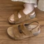 Giày Velcro Birkenstock cho nữ mùa hè đế dày tăng giày sandal đa năng thông thường dành cho nữ mặc