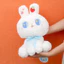 Búp bê sang trọng mềm mại Cucu Bunny màu trắng với bông Pp để làm quà tặng cho trẻ em