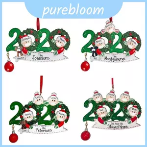 Whimsical 2020 Cây Giáng Sinh Trang Trí Cách Ly Họ Xmas Khóa Trang Trí Cho Lễ Kỷ Niệm Vui Vẻ