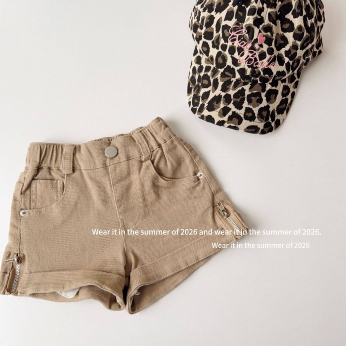 Children's Korean Shorts Summer New Style Baby Fashionable And Versatile Overalls Shorts Girl
