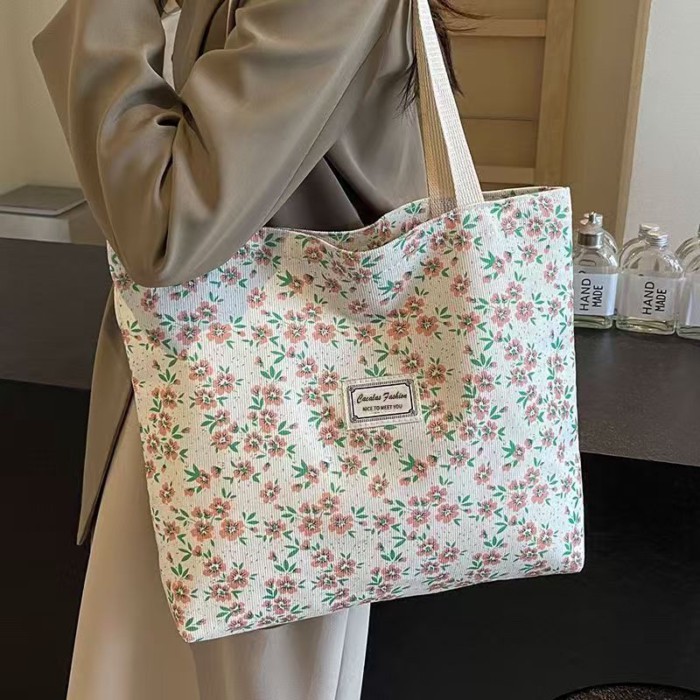 Túi tote đi làm một vai Hàn Quốc dành cho nữ học sinh cấp 2, cấp 3 Túi vải canvas phổ thông du