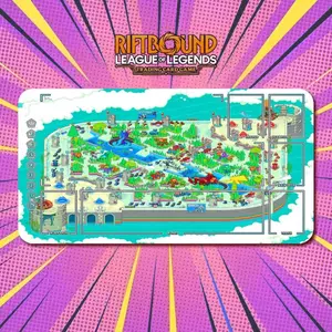 Playmat Pixel Art v4 Riftbound LOL TCG Gaming Pad 350x600x2mm