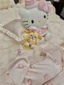 Công Chúa phong cách hoạt hình dễ thương chấm bi Bộ đồ ngủ dành cho nữ mùa xuân và mùa thu băng