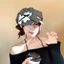Mũ nồi thời trang bé gái dành cho nữ Mũ chống nắng mùa hè với họa tiết chó sành điệu và chất liệu thoáng khí