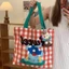 Original Travel Good-looking Canvas Bags For Women Dopamine Print Large Capacity Shoulder Bag Cu