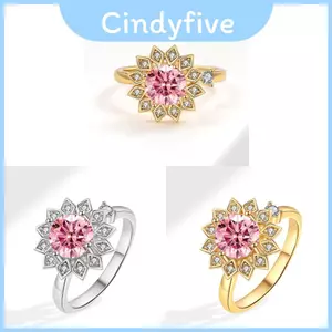 Nhẫn Tuyên Bố Nữ Thanh Lịch Với Zircon Lấp Lánh Và Thiết Kế Mở Cho Những dịp Đặc Biệt