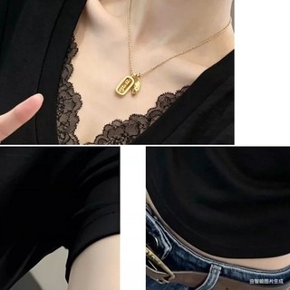 Pure Desire V-neck Lace Splicing Pleated Short-sleeved T-shirt Women's Summer New Slim Fit Ve