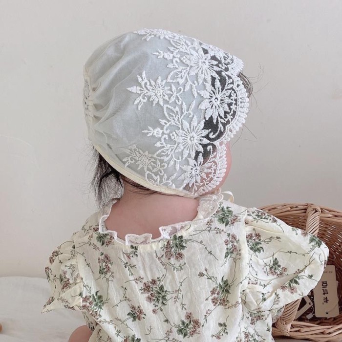 Mũ Cho Bé Xuân Thu Ren Công Chúa Đi Chơi Trẻ Sơ Sinh Hat Mũ Nữ Bé Cung Điện Nón Mùa Hè Mỏng P