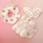 Yếm Ăn Cho Bé Nguyên Chất Cotton Chống Thấm Nước Nhổ Khăn Sơ Sinh Cánh Hoa Chống Nôn Miếng Ló
