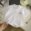 Mùa hè trẻ em ngắn tay cotton nguyên chất mặc ngoài áo thun mỏng tay lỡ thời trang và đa năng ch
