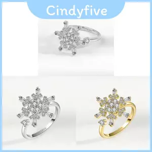 Nhẫn đồng thời trang nữ thiết kế hình học và Zirconia cho những dịp đặc biệt