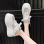 Giày cao gót mũi nhọn buộc dây mùa hè đế dày 8cm thoáng khí cho nữ