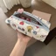 màu xanh hello kitty dễ thương canvas bút chì túi văn phòng phẩm túi cao cấp công suất lớn dây ké