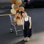 Bộ áo liền quần mùa hè cho bé gái Bộ áo liền quần hai dây dáng rộng phong cách phương Tây cho bé