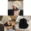 Mũ phẳng Cotton nguyên khối màu tối giản dành cho nữ Mùa thu chống gió Sử dụng nhẹ hàng ngày