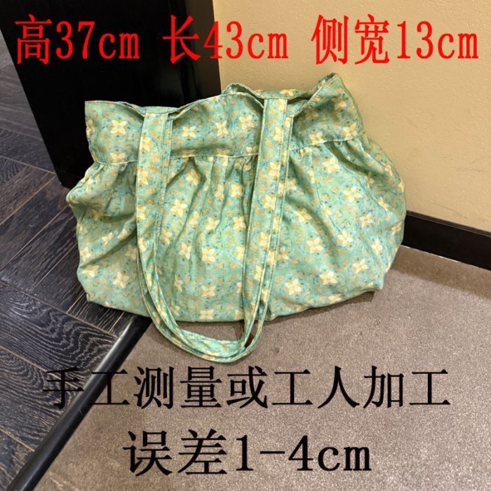 Túi nách retro, túi mây xếp li, túi chấm bi hàng ngày, túi tote sen, túi đeo vai nữ đi làm dung tíc