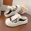 đôi giày vải đế dày Baotou nửa kéo mùa hè dành cho nữ giày sandal trắng
