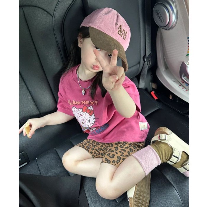 Japanese And Korean Children's Clothing Girls Pure Cotton Short-sleeved T-shirt Summer New Ch