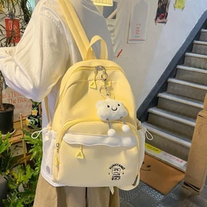 Màu Sắc Tương Phản Đơn Giản Học Mini Nhẹ Đa Năng Đi Lại Và Đi Chơi Ba Lô Dễ Thương Ba Lô Sinh