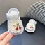 đôi giày nhỏ bé mùa hè tươi mát cho bé bước đi giày cotton đế mềm chống trượt Velcro hoạt hình k
